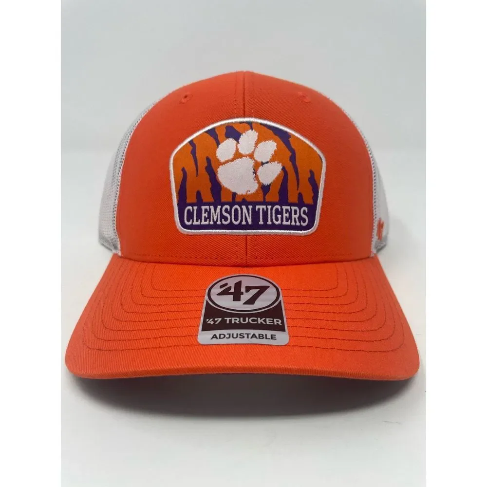 Clemson Tigers Orange Factor 47‎ Brand Trucker Snapback Adjustable Hat Cap NEW